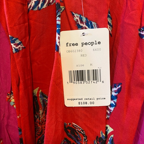 Free people cherry combo short dress NWT - Picture 3 of 5